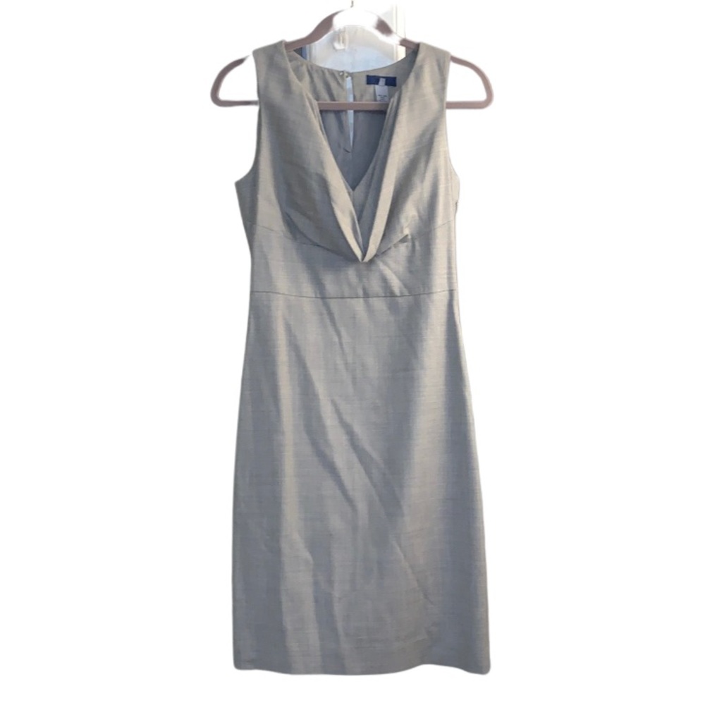 Jcrew sleeveless gray dress